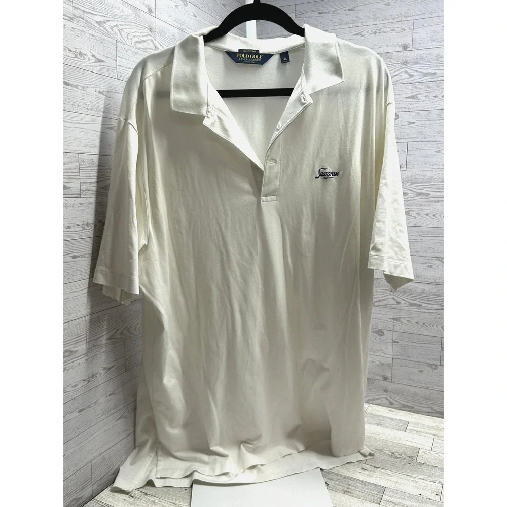 Sawgrass RALPH LAUREN Polo‎ Golf Shirt Performance Mens XLarge Solid White XL